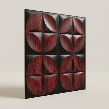 Oxidized Antique Rosewood - Himalayan Rock Imprint - Brown, Black - Decorative Ceiling Panel - 2 ft x 2 ft