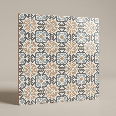 Valencia Gemstone, Charcoal Grey, Moroccan, Tiles - Ceramic, 1 x 1 ft, 7 mm