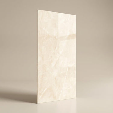 Armani Crème Silk, Warm White, Marble, Tiles - Vitrified - Full Body, 5 x 2.5 ft, 9 mm