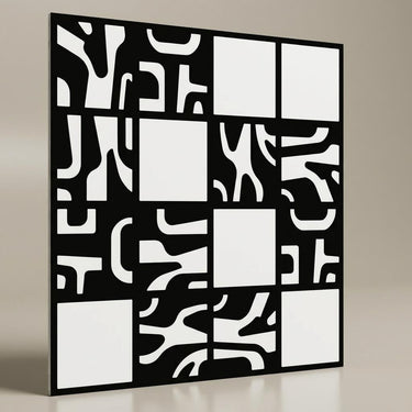 Antique Silver Rustic - Moraccan Meshwork - Silver, Grey - Decorative Ceiling Panel - 2 ft x 2 ft