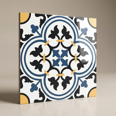 Morocal-233 Artistic, Medium Grey, Printed, Tiles - Vitrified - Full Body, 1 x 1 ft, 9 mm