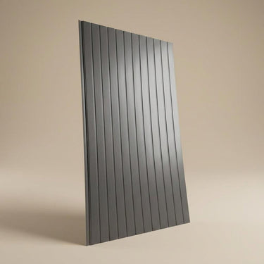 Elegant Graphite - Scandinavian Flutes - Grey - Fluted Ceiling Panel - 1 ft x 10 ft