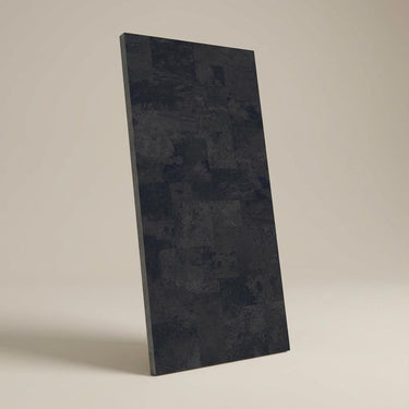 Evardo Nero Embossed, Charcoal, Textured, Tiles - Vitrified - Full Body, 4 x 2 ft, 9 mm