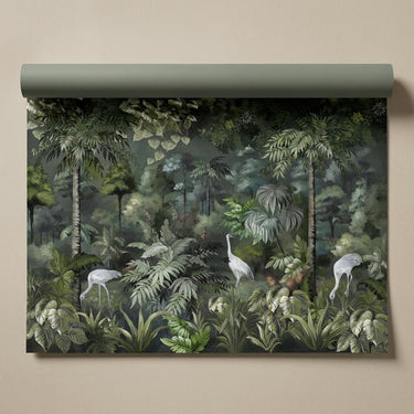 Tropical Swan Serenity, Tropical Realm, Wallpaper, 54  sft