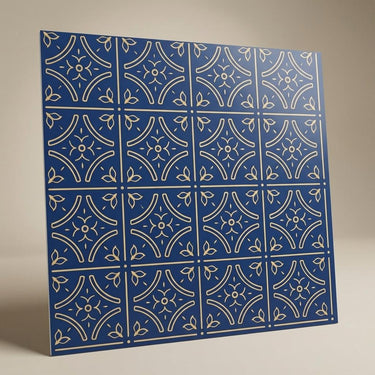 Vision Golden Swan - Moraccan Meshwork - Gold, Yellow - Decorative Ceiling Panel - 2 ft x 2 ft