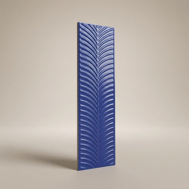 Sapphire Textured Metro, Navy Blue, Subway, Tiles - Vitrified - Full Body, 1 x 0.25 ft, 9 mm