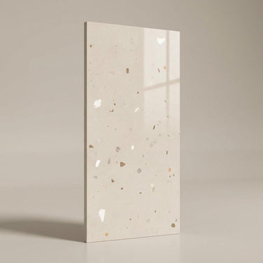 Verona Brown Terrazzo, Beige, Terrazzo, Tiles - Vitrified - Full Body, 4 x 2 ft, 9 mm