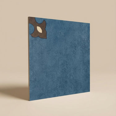 Chettinad Palace Azure, Navy Blue, Athangudi, Tiles - Vitrified - Full Body, 1 x 1 ft, 9 mm