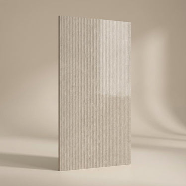 Imperio Stone Bone, Ivory, Textured, Tiles - Vitrified - Full Body, 4 x 2 ft, 9 mm