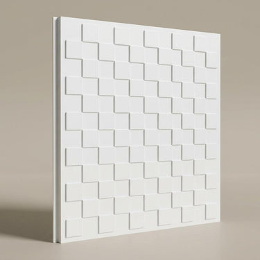 Paintable Open - Greek Geometric - White - Decorative Ceiling Panel - 2 ft x 2 ft