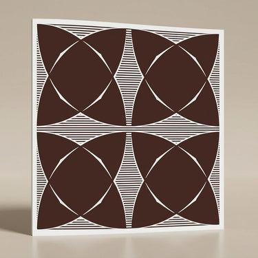 Timeless Antique Mocha - Greek Geometric - Brown - Decorative Ceiling Panel - 2 ft x 2 ft