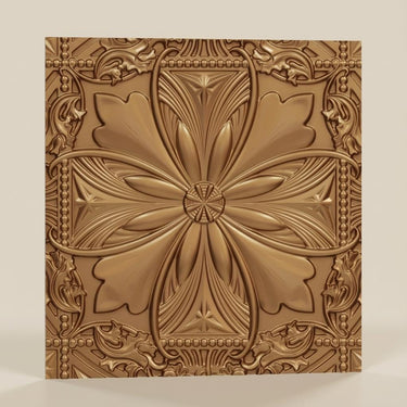 Striking Gold - Baali Botanical - Gold - Decorative Ceiling Panel - 2 ft x 2 ft