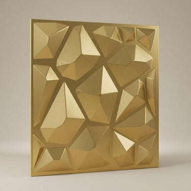 Striking Brass - Himalayan Rock Imprint - Brass - Decorative Ceiling Panel - 2 ft x 2 ft