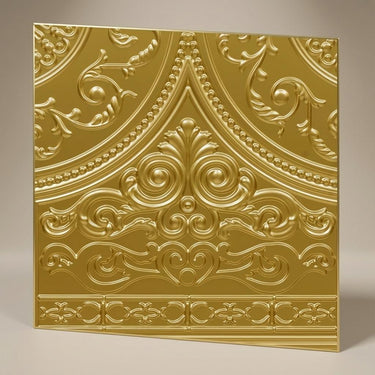 Unity Brass - Persian Motifs - Brass - Decorative Ceiling Panel - 2 ft x 2 ft