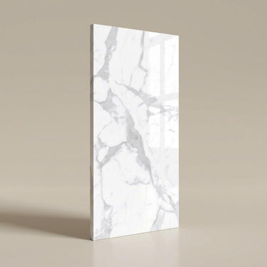 Statuario Proven, Pure White, Marble, Tiles - Vitrified - Full Body, 4 x 2 ft, 9 mm