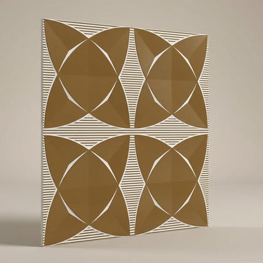 Antique White Silver - Greek Geometric - Silver, Grey - Decorative Ceiling Panel - 2 ft x 2 ft