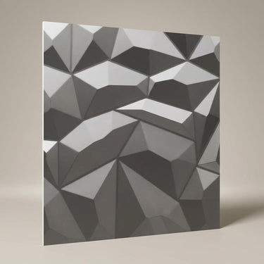 Vibrant Silver - Himalayan Rock Imprint - Silver - Decorative Ceiling Panel - 2 ft x 2 ft