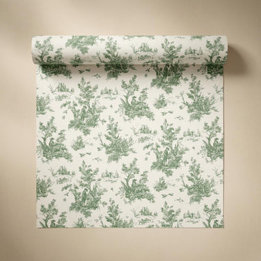 Paisley Petites- Green, Blooming Aura, Wallpaper, 58  sft