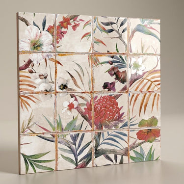 Pearlescent Dreams, Decor Beige, Tropical, Tiles - Ceramic, 1 x 1 ft, 7 mm