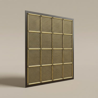 Antique Brass Lustrous - Greek Geometric - Brass, Bronze - Decorative Ceiling Panel - 2 ft x 2 ft