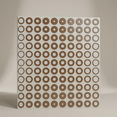 Antique White Vintage - Greek Geometric - White, Beige - Decorative Ceiling Panel - 2 ft x 2 ft