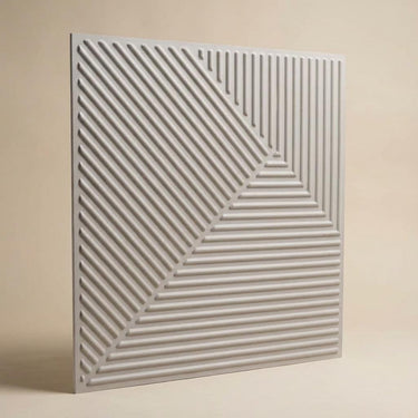 Finish Dawn Pink - Greek Geometric - Pink - Decorative Ceiling Panel - 2 ft x 2 ft