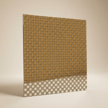 Elan Frost Multi-colour Mirror Panels | 1 x 1 Ft, 5 mm