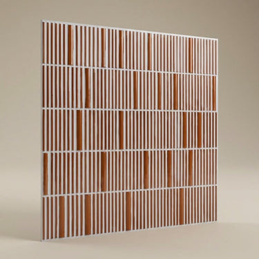 Striking Dusty Copper - Greek Geometric - Copper, Brown - Decorative Ceiling Panel - 2 ft x 2 ft