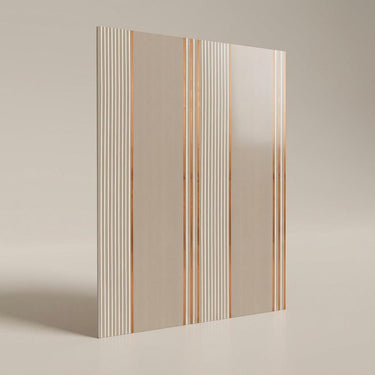 Umber Stone Golden cream PVC Panels | 8 x 2 Ft, 4 mm