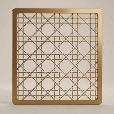 Refined Antique White - Moraccan Meshwork - White, Beige - Decorative Ceiling Panel - 2 ft x 2 ft