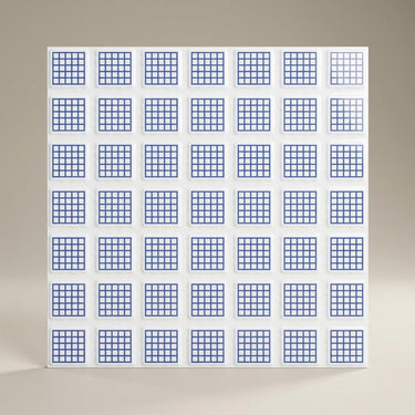 Jasper Azure Mosaic, Light Grey, Zellige Chips, Tiles - Vitrified - Full Body, 1 x 1 ft, 9 mm