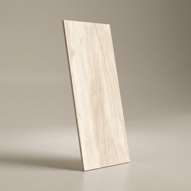 Historic Pearl Wood Plank, Warm White, Wood, Tiles - Vitrified - Full Body, 4 x 0.6 ft, 9 mm