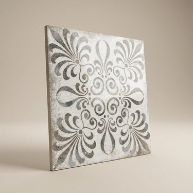 Botanic Smoke Designer, Cream, Printed, Tiles - Vitrified - Full Body, 2 x 2 ft, 9 mm