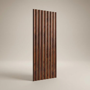 Mira Weave Dark brown Recycled PP Panels | 8 x 0.8 Ft, 10 mm