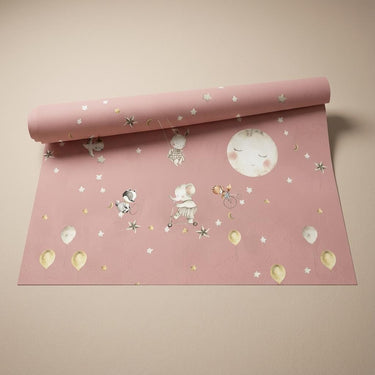 Elephant Pedals- Brown, Kiddopia, Wallpaper, 54  sft