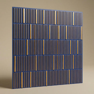 Canvas Golden Swan - Greek Geometric - Gold, Yellow - Decorative Ceiling Panel - 2 ft x 2 ft