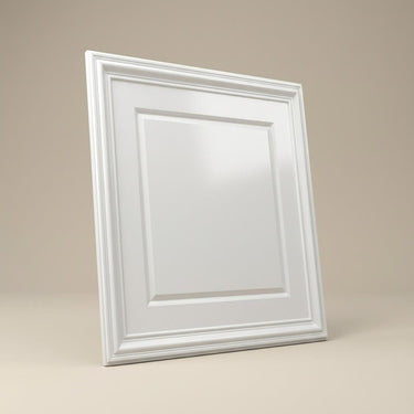 Mist Paintable - Greek Geometric - White - Decorative Ceiling Panel - 2 ft x 2 ft