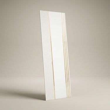 Aura Grain Gold-White PVC Panels | 8 x 2 Ft, 4 mm
