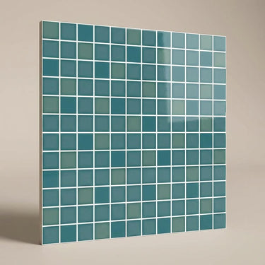 Ester Aqua Mosaic, Grey, Zellige Chips, Tiles - Vitrified - Full Body, 1 x 1 ft, 9 mm