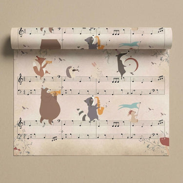 Animal Orchestra, Kiddopia, Wallpaper, 54  sft