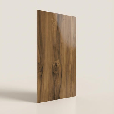 Teak Honey Plank, Dark Brown, Wood, Tiles - Vitrified - Full Body, 4 x 2 ft, 9 mm