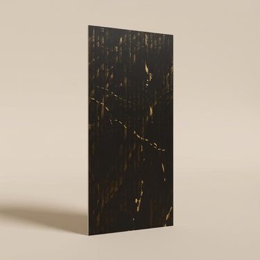 Sable Edge 468 Golden Black PVC Panels | 9.5 x 0.5 Ft, 5 mm