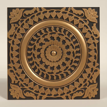 Antique Antique Copper - Persian Motifs - Copper, Bronze - Decorative Ceiling Panel - 2 ft x 2 ft