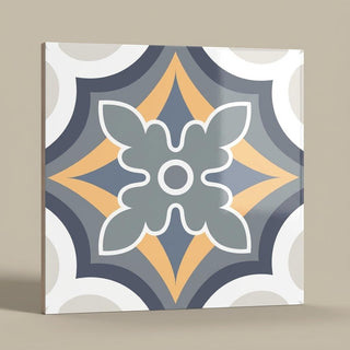 Morocal-236 Artistic, Light Grey, Printed, Tiles - Vitrified - Full Body, 1 x 1 ft, 9 mm