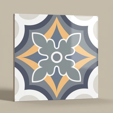 Morocal-236 Artistic, Light Grey, Printed, Tiles - Vitrified - Full Body, 1 x 1 ft, 9 mm