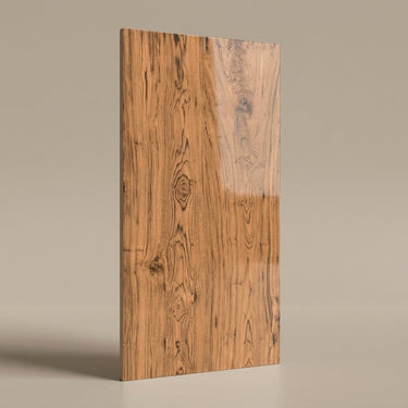 Burma Natural Wood Plank, Dark Brown, Wood, Tiles - Vitrified - Full Body, 4 x 2 ft, 9 mm