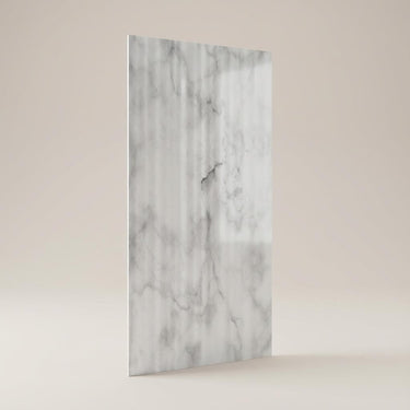 Nova Hue 474 White PVC Panels | 9.5 x 0.5 Ft, 5 mm