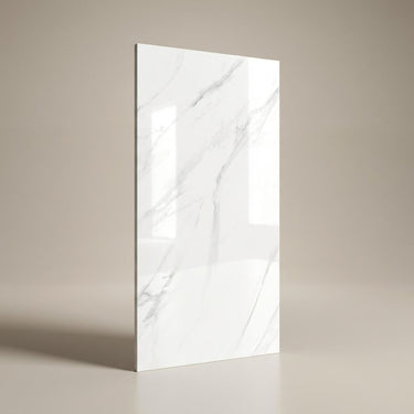 Tuscany Dreams, Cool White, Statuario Marble, Tiles - Vitrified - Full Body, 4 x 2 ft, 7 mm