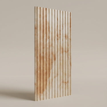 Silva Root 460 Ivory PVC Panels | 9.5 x 0.5 Ft, 5 mm