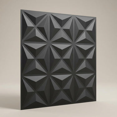 Mono Black - Himalayan Rock Imprint - Black - Decorative Ceiling Panel - 2 ft x 2 ft